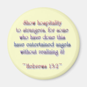 Hebrews 13:2 magnet