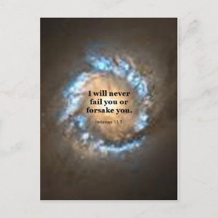 Hebrews 13:5 postcard