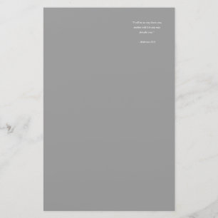 HEBREWS 13:5 STATIONERY