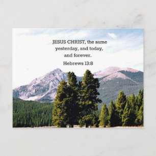 Hebrews 13:8 postcard