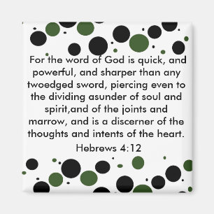 Hebrews 4:12 magnet