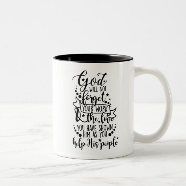 Hebrews 6:10 Mug (Right)