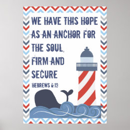 Hebrews 6:19 Large Poster