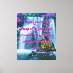 Hebrews 7:12 Bible Verse KJV Pic Wall Art