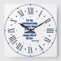 Hebrews 7:12 KJV Bible Verse Roman Numeral II