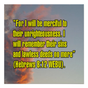 Hebrews 8:12 WEBU Poster
