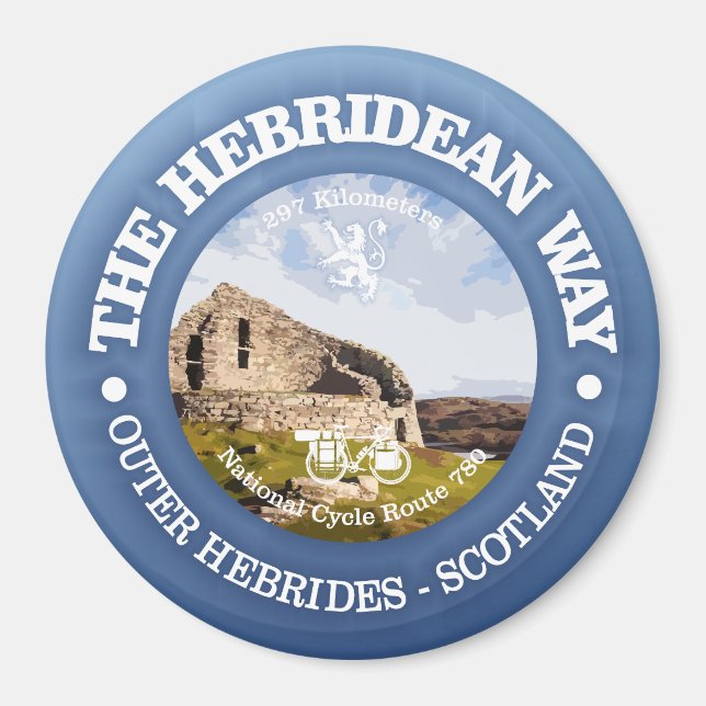 Hebridean Way (cycling c) Magnet (Front)