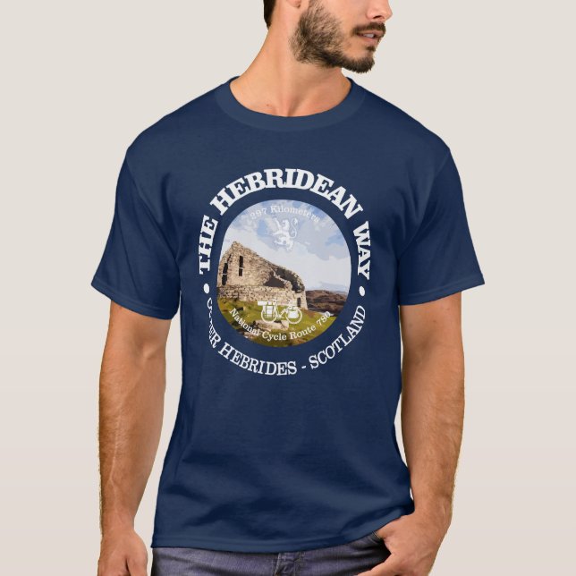 Hebridean Way (cycling c) T-Shirt (Front)