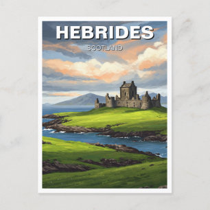 Hebrides Scotland Travel Postcard