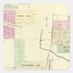 Hebron, Nebraska Square Sticker