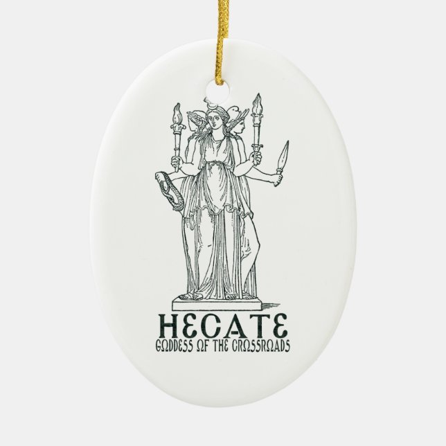 Hecate Ceramic Tree Decoration (Front)