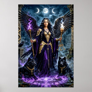 Hecate: Goddess of Magic and Crossroads Poster