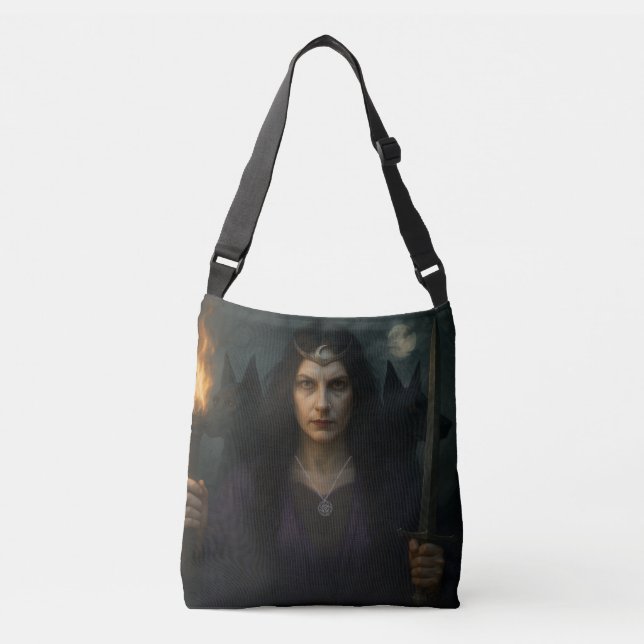 Hecate, Goddess of  the Crossroads  Crossbody Bag (Front)