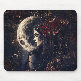Hecate Goddess of Witchcraft Triple Moon Goddess 6 Mouse Mat