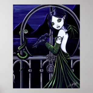 "Hecate" Gothic Underworld Faery Poster