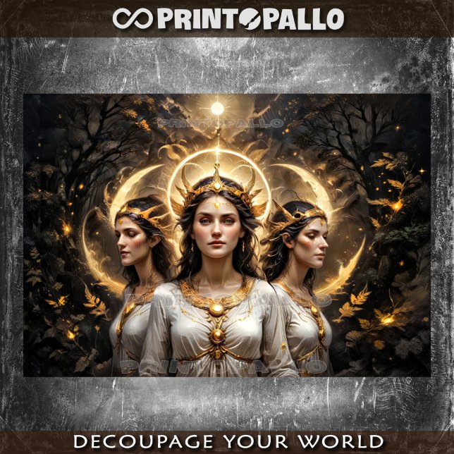 Hecate the greek Goddess with three form Tissue Paper (Creator Uploaded)