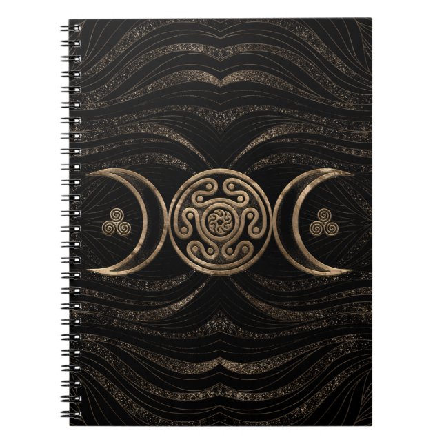 Hecate Wheel Triple Moon Notebook (Front)
