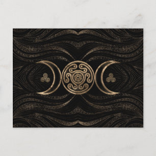 Hecate Wheel Triple Moon Postcard