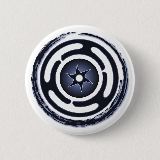 Hecate's Wheel (Blue) Buttons (Front)