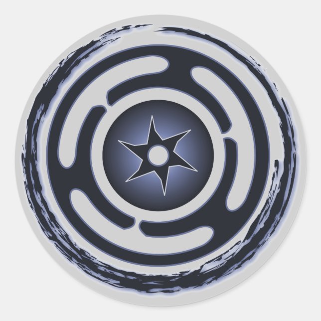 Hecate's Wheel (Blue) Stickers (Front)