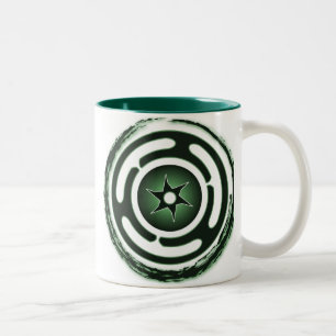 Hecate's Wheel (Green) Mugs