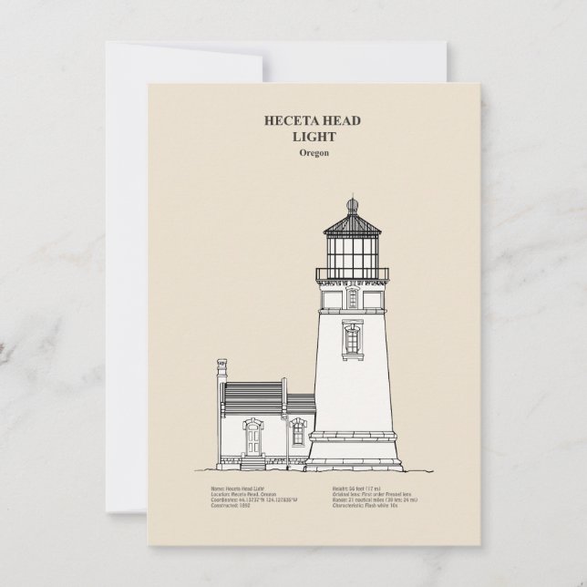 Heceta Head Lighthouse - Oregon - SBD Card (Front)