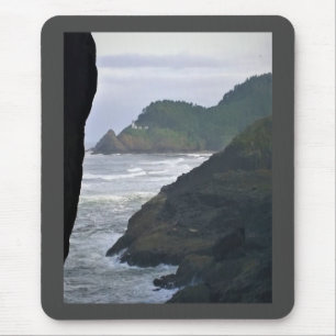 Heceta Head Lighthouse & Sea Lions, OR Mouse Mat