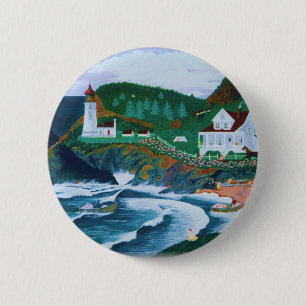 Heceta Lighthouse 6 Cm Round Badge