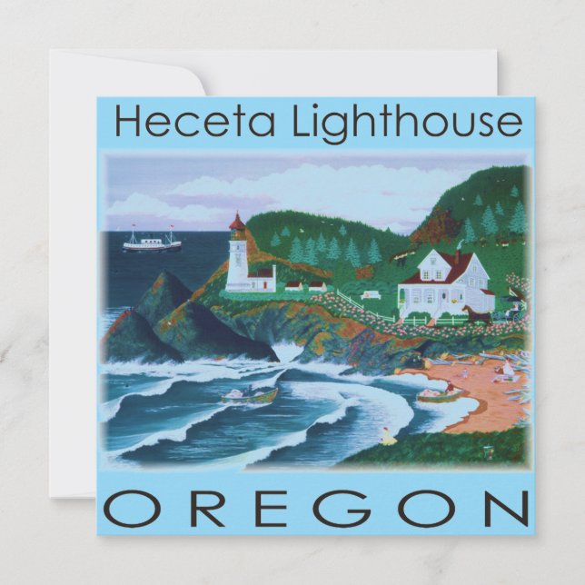 Heceta Lighthouse Invitation (Front)