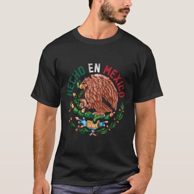 Hecho En Mexico Eagle Mexican1 T-Shirt (Front)