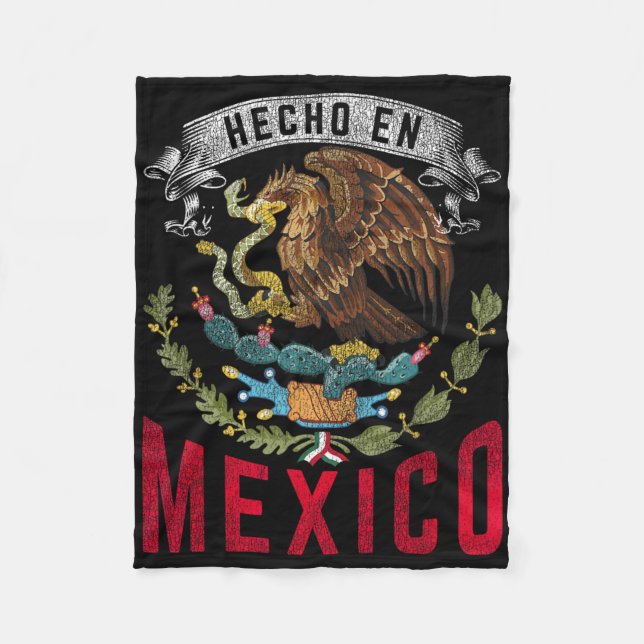 Hecho En Mexico  Fleece Blanket (Front)