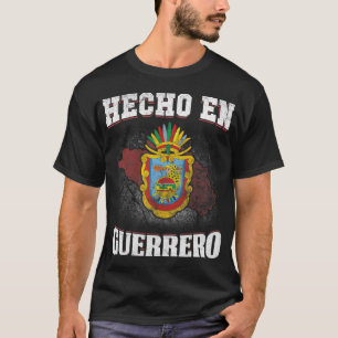 Hecho En Mexico Guerrero flag t-shirt tee coat of
