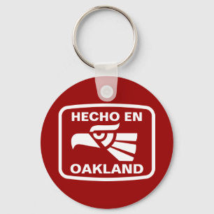 Hecho en Oakland personalizado custom personalized Key Ring