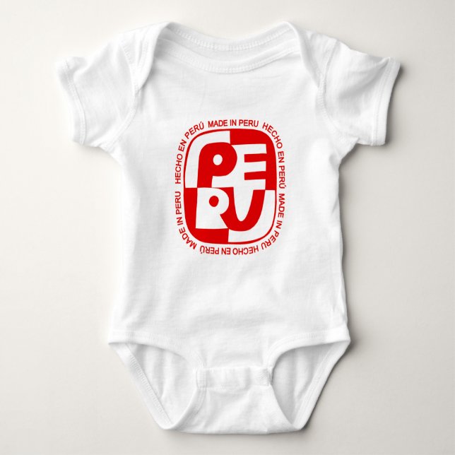 (Hecho en Peru) Logo Baby Bodysuit (Front)