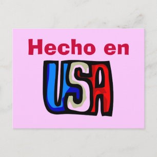 Hecho en USA Postcard