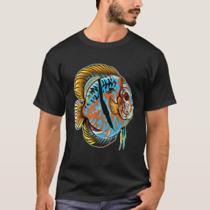 Heckel Discus Cichlid Aquarium Fish Keeping Aquari T-Shirt