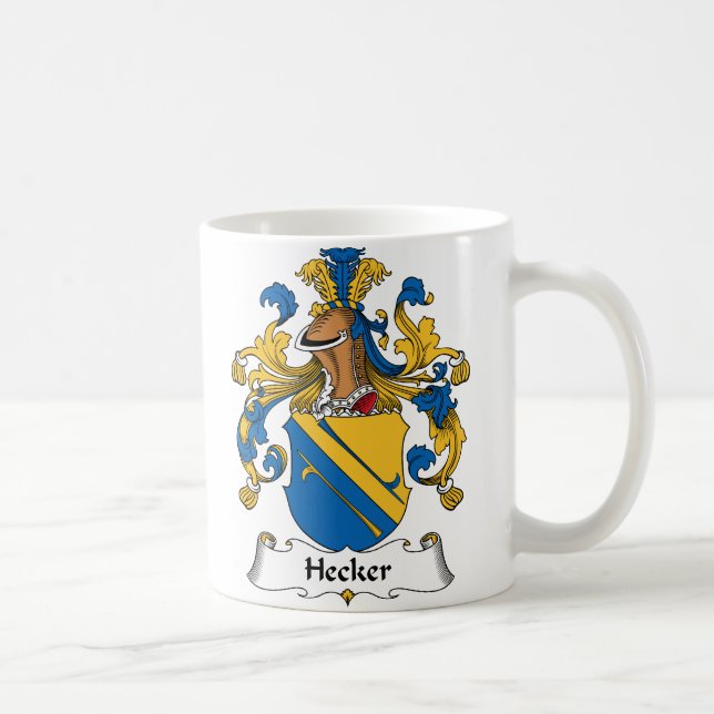 Hecker Family Crest Coffee Mug (Right)
