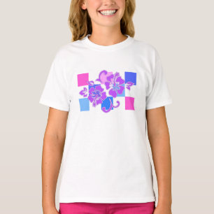 heckerboard Hibiscus Hawaiian Floral T-Shirt