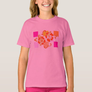 heckerboard Hibiscus Hawaiian Floral T-Shirt