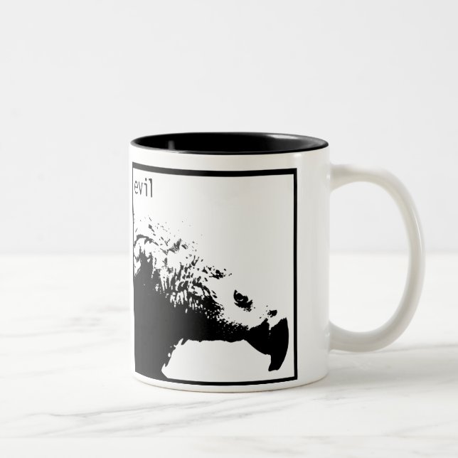 Hector - basic black Two-Tone coffee mug (Right)