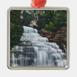 Hector Falls near Seneca Lake View Metal Tree Decoration
