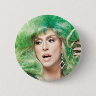 Hedda Lettuce Broach 6 Cm Round Badge