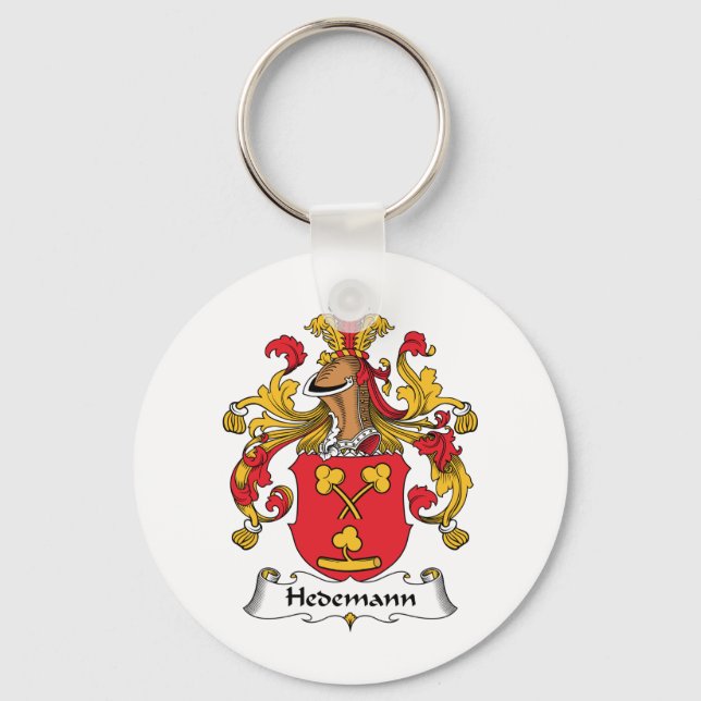 Hedemann Family Crest Key Ring (Front)