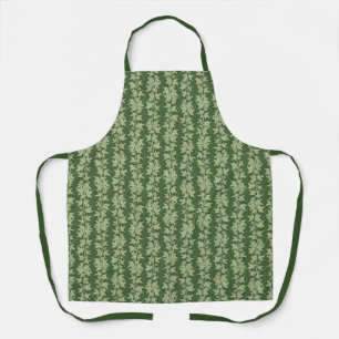 Hedera Ivy Vines - botanical green L_D pattern. Apron