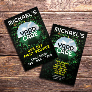 Hedge frame landscaping inspired  flyer