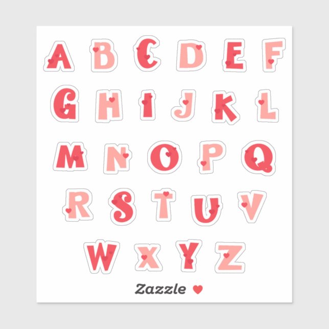 Hedge Hugs Lowercase Alphabet Stickers | Cute Hedg (Sheet)