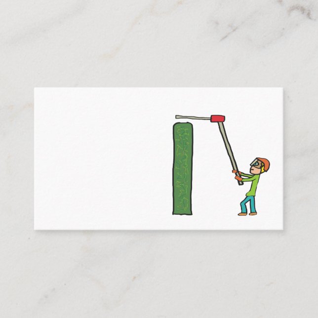 Hedge Trimming Business Card (Front)