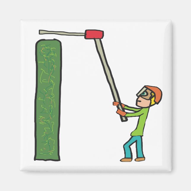 Hedge Trimming Magnet (Front)