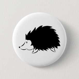 Hedgehog 6 Cm Round Badge