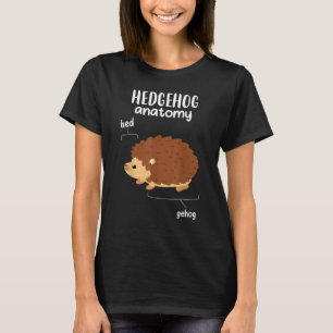 Hedgehog Anatomy Cute Hedgehog Men Women T-Shirt